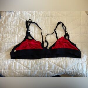 Neon Moon Red and Black Women's Modal Bralette